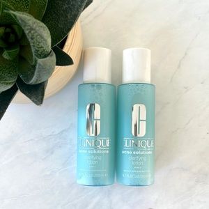 NWT Clinique Acne Solutions Toner Set of 2